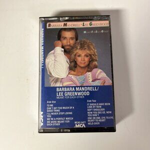 Vintage Barbara Mandrell/ Lee Greenwood Meant For Each Other 1983 Cassette